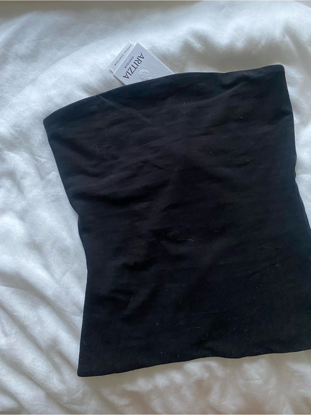 Aritzia Black Cotton Tube Top